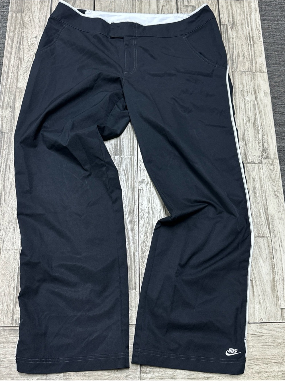 VTG Y2K Nike Athletic Pants Womens Size XL 16-18 Baggy Wide Leg Golf Performance